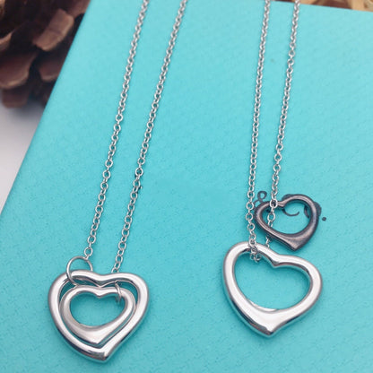 [Rose Tomorrow]OPEN HEART SILVER NECKLACE
