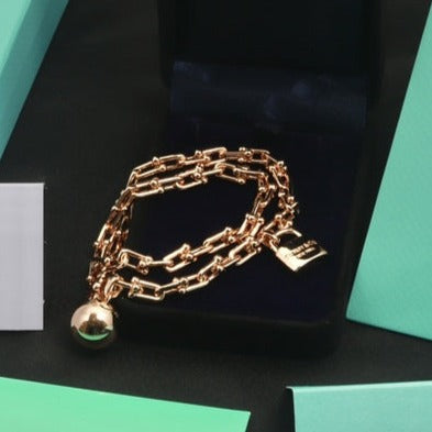 [Rose Tomorrow]HARDWEAR WRAP PINK GOLD BRACELET