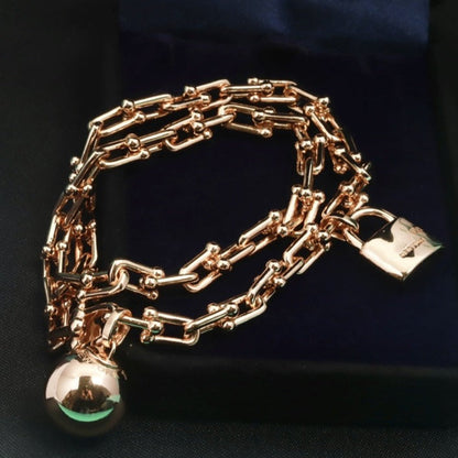 [Rose Tomorrow]HARDWEAR WRAP PINK GOLD BRACELET