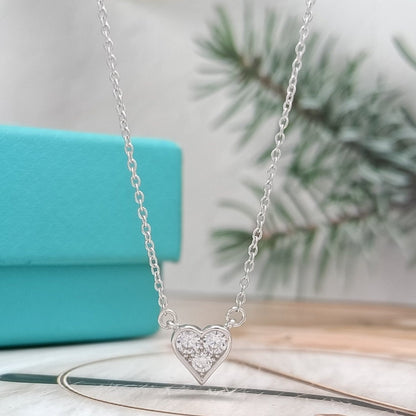[Rose Tomorrow]HEART 3 DIAMONDS PEDANT NECKLACE