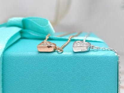 [Rose Tomorrow]HEART 3 DIAMONDS PEDANT NECKLACE
