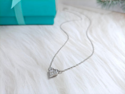 [Rose Tomorrow]HEART 3 DIAMONDS PEDANT NECKLACE