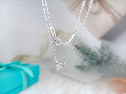 [Rose Tomorrow]HEART 3 DIAMONDS PEDANT NECKLACE