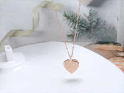 [Rose Tomorrow]HEART DIAMONDS PEDANT NECKLACE
