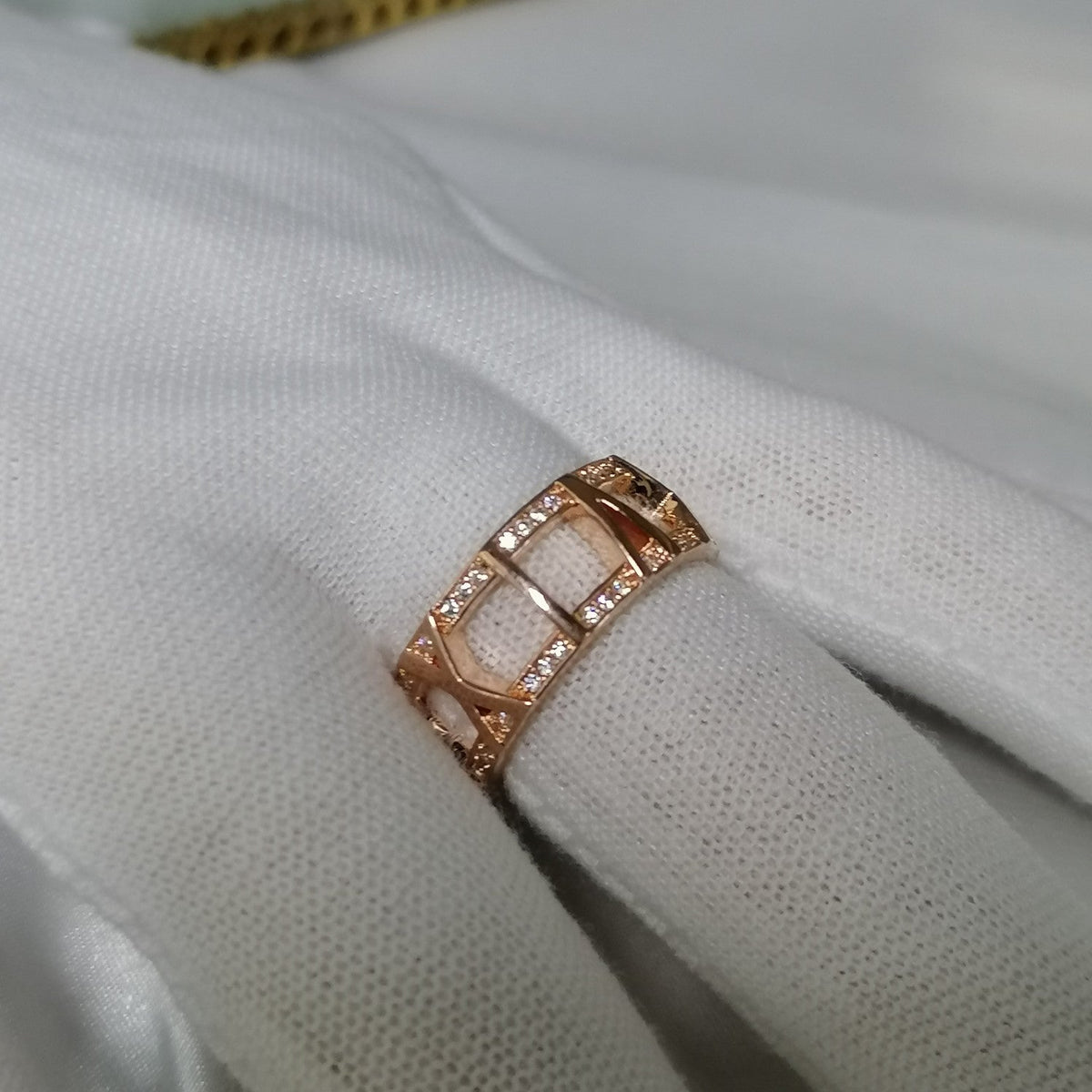 [Rose Tomorrow]ATLAS LARGE OPEN DIAMOND RING