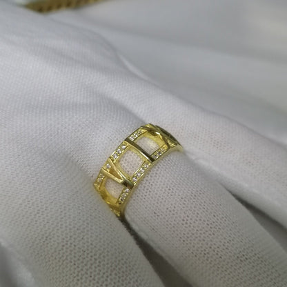 [Rose Tomorrow]ATLAS LARGE OPEN DIAMOND RING