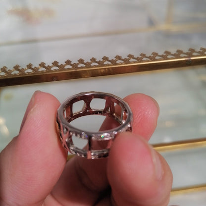 [Rose Tomorrow]ATLAS LARGE OPEN DIAMOND RING