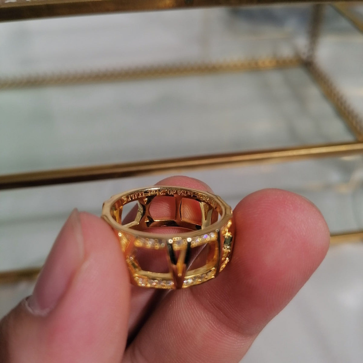 [Rose Tomorrow]ATLAS LARGE OPEN DIAMOND RING