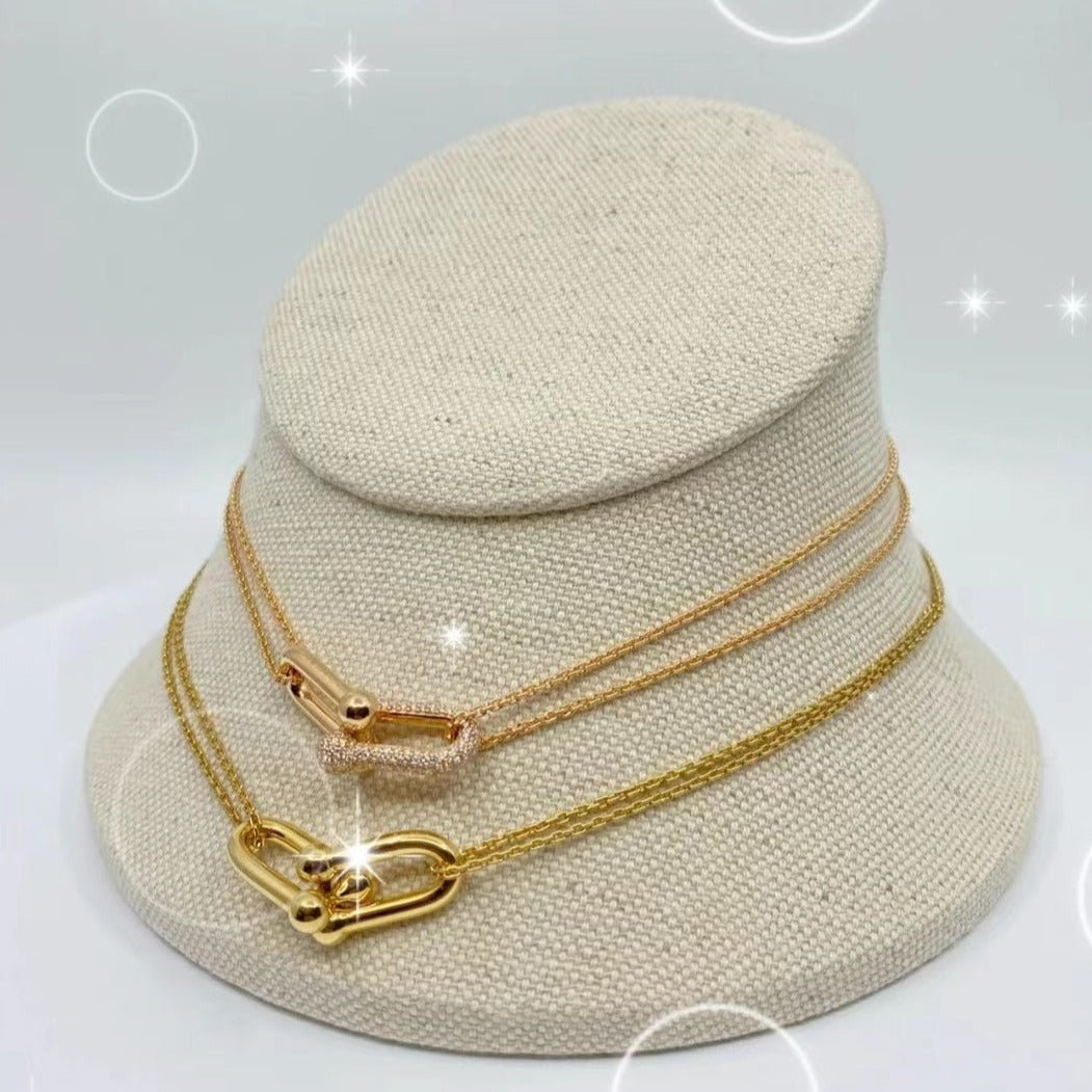 [Rose Tomorrow]HARDWEAR GOLD DOUBLE LINK NECKLACE