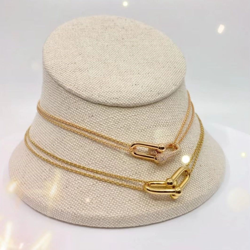[Rose Tomorrow]HARDWEAR GOLD DOUBLE LINK NECKLACE