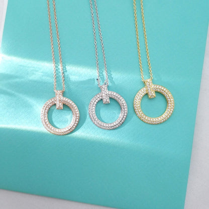 [Rose Tomorrow]T WIRE PEDANT DIAMOND NECKLACE