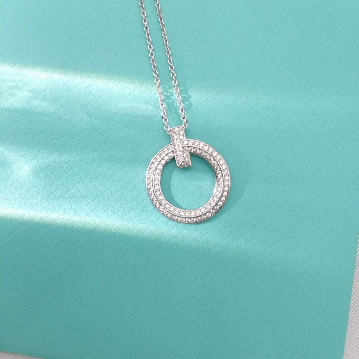 [Rose Tomorrow]T WIRE PEDANT DIAMOND NECKLACE