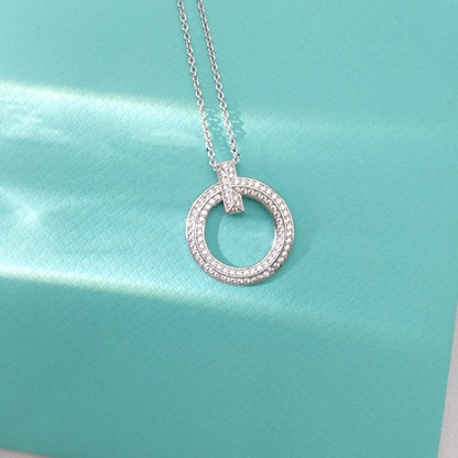 [Rose Tomorrow]T WIRE PEDANT DIAMOND NECKLACE
