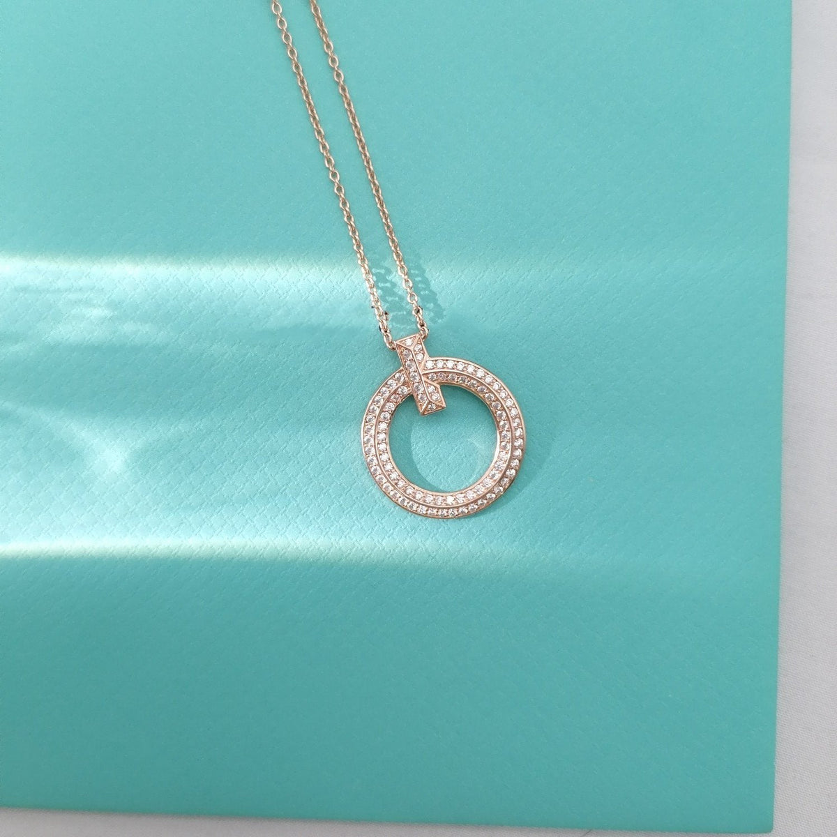 [Rose Tomorrow]T WIRE PEDANT DIAMOND NECKLACE