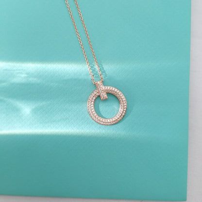 [Rose Tomorrow]T WIRE PEDANT DIAMOND NECKLACE