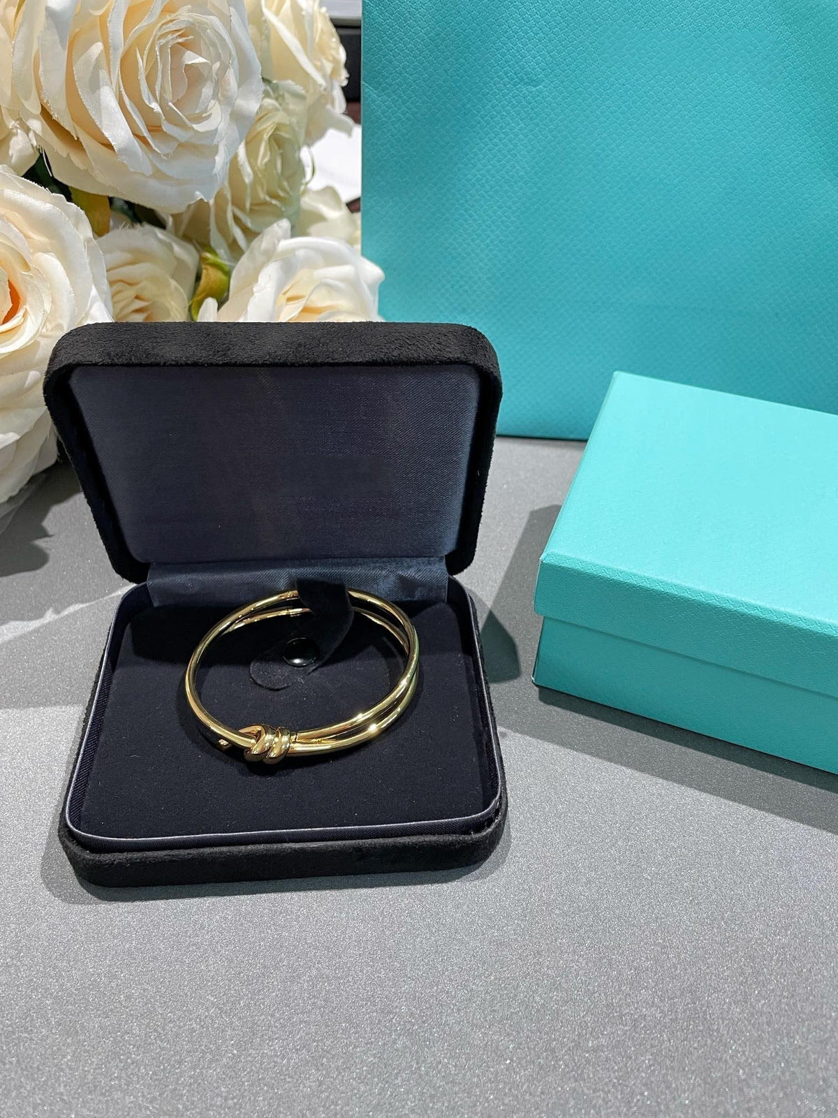 [Rose Tomorrow]KNOT DOUBLE ROW GOLD BRACELET