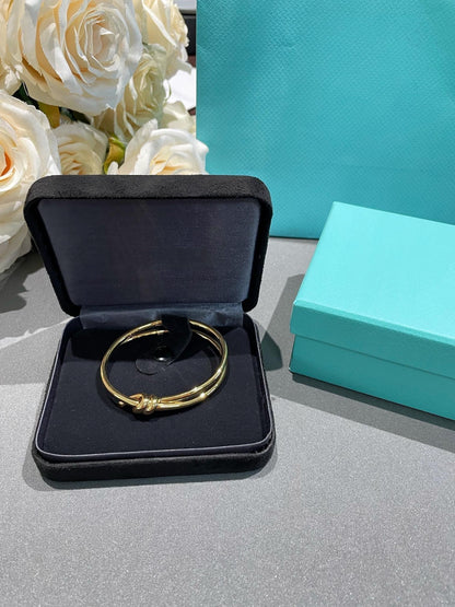 [Rose Tomorrow]KNOT DOUBLE ROW GOLD BRACELET