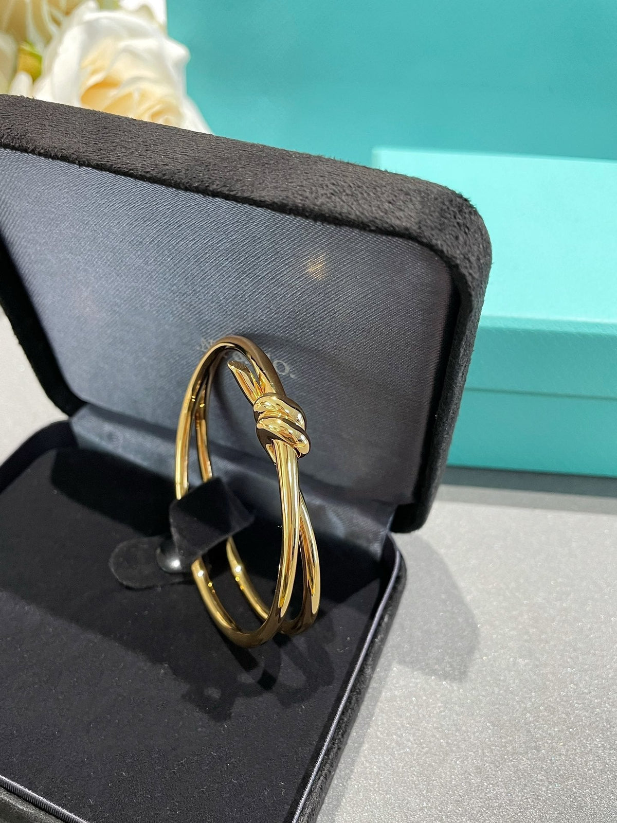 [Rose Tomorrow]KNOT DOUBLE ROW GOLD BRACELET