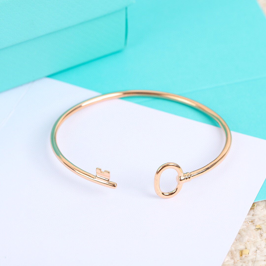 [Rose Tomorrow]KEY WIRE OVAL BRACELET