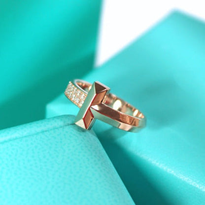 [Rose Tomorrow]T1 NARROW DIAMOND PINK GOLD RING