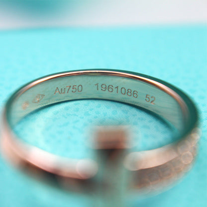 [Rose Tomorrow]T1 NARROW DIAMOND PINK GOLD RING