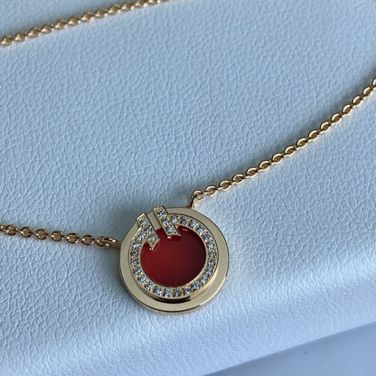 [Rose Tomorrow]T DIAMOND CIRCLE PEDANT NECKLACE