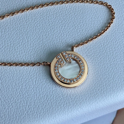 [Rose Tomorrow]T DIAMOND CIRCLE PEDANT NECKLACE
