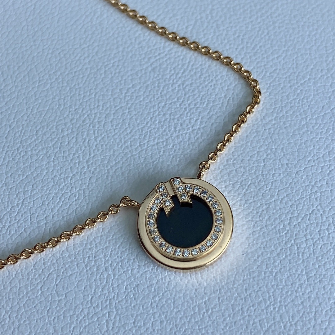 [Rose Tomorrow]T DIAMOND CIRCLE PEDANT NECKLACE