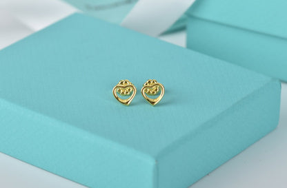 [Rose Tomorrow]OPEN HEART STUD EARRINGS