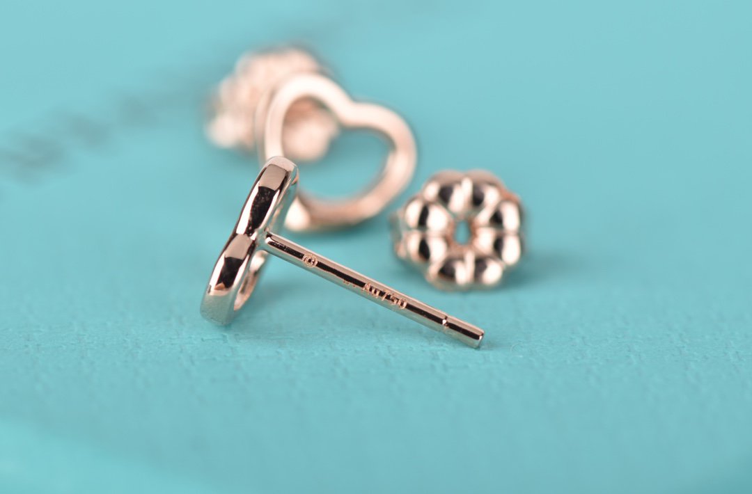 [Rose Tomorrow]OPEN HEART STUD EARRINGS