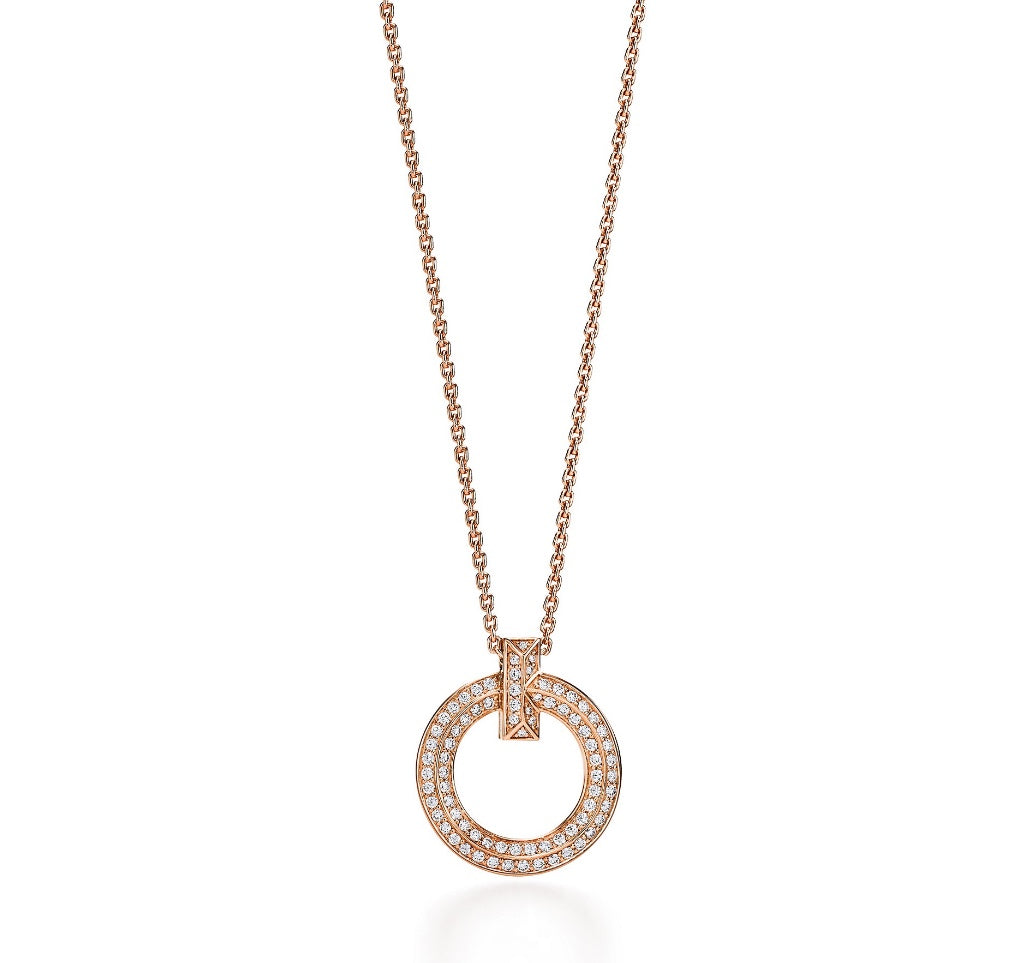 [Rose Tomorrow]T CIRCLE PEDANT DIAMOND NECKLACE