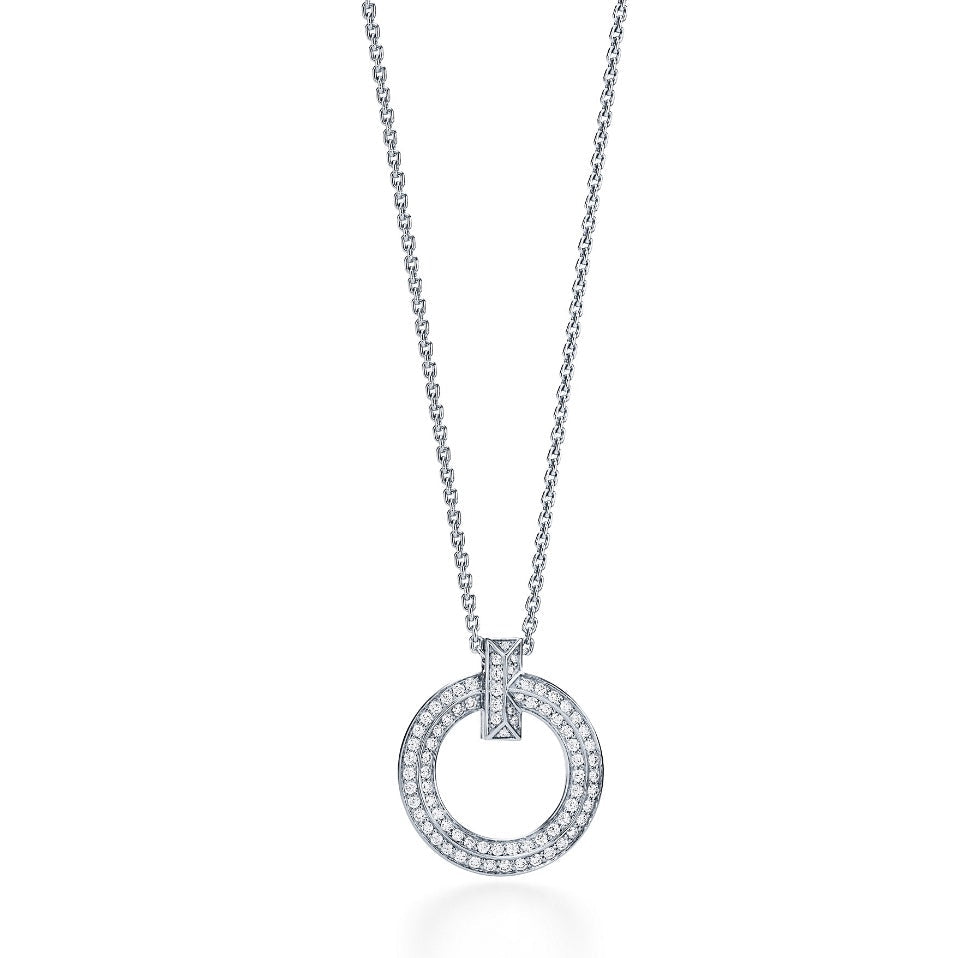 [Rose Tomorrow]T CIRCLE PEDANT DIAMOND NECKLACE