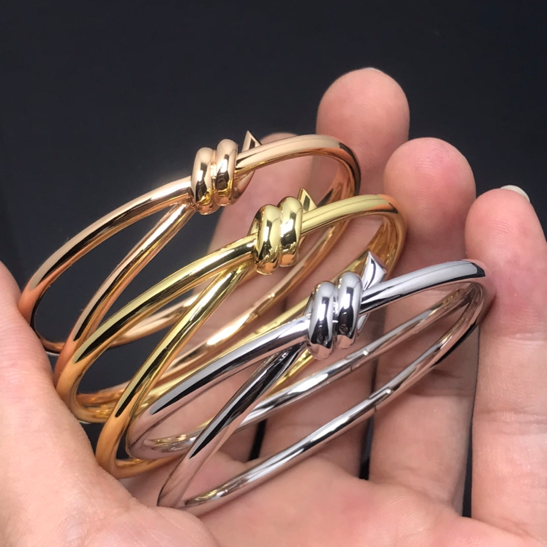 [Rose Tomorrow]KNOT DOUBLE ROWS BRACELET