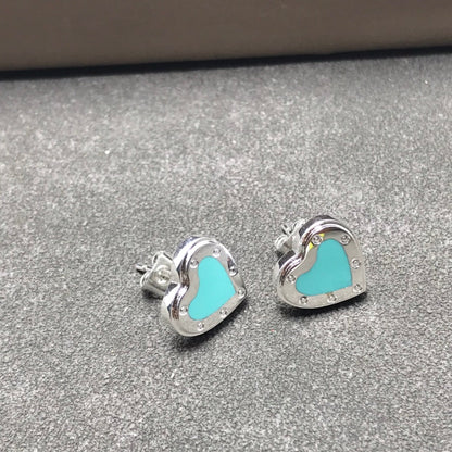 [Rose Tomorrow]HEART STUD SILVER EARRINGS