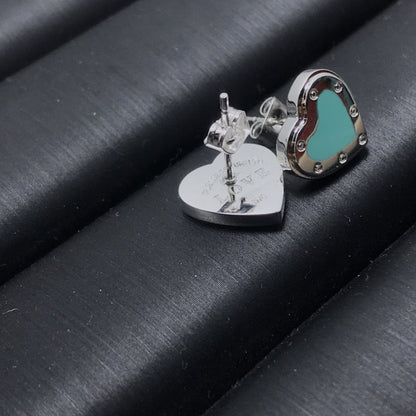 [Rose Tomorrow]HEART STUD SILVER EARRINGS