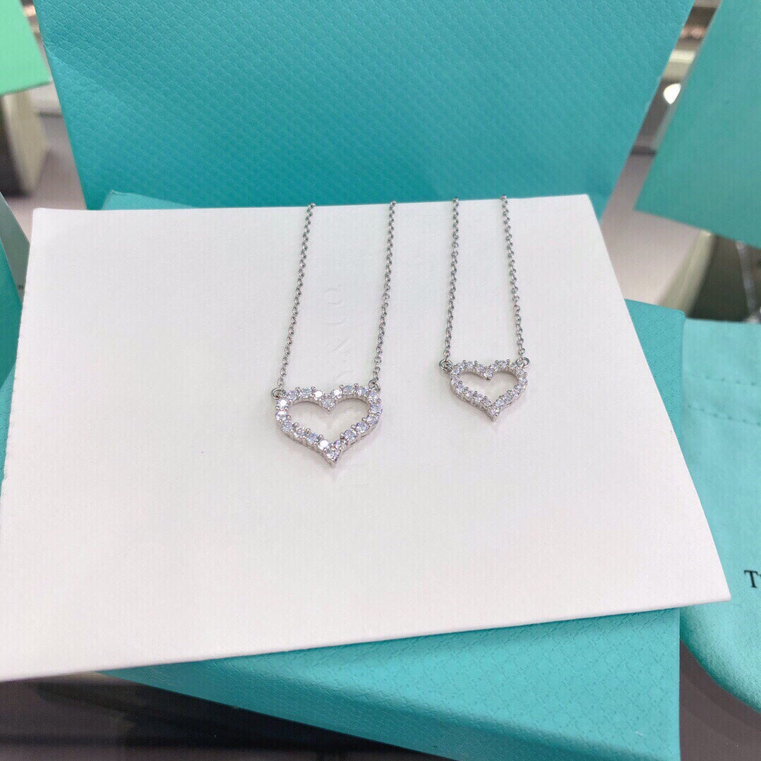 [Rose Tomorrow]HEART-SHAPED DIAMOND NECKLACE