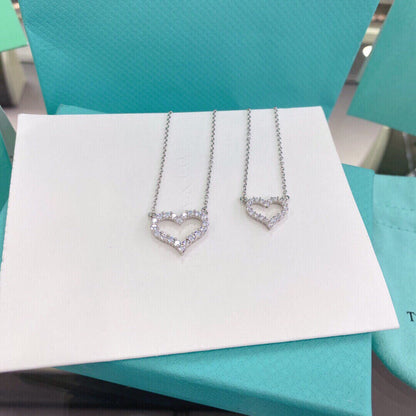 [Rose Tomorrow]HEART-SHAPED DIAMOND NECKLACE