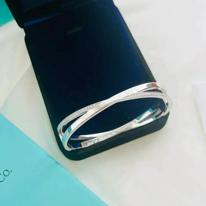 [Rose Tomorrow]NARROW HINGED BANGLEIN WITH DIAMONDS SMALL