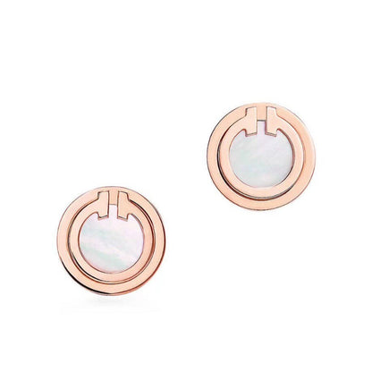 [Rose Tomorrow]PEARL CIRCLE EARRINGS MOTHER