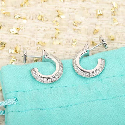 [Rose Tomorrow]HOOP EARRINGS IN ROSE GOLD WITH DIAMONDS