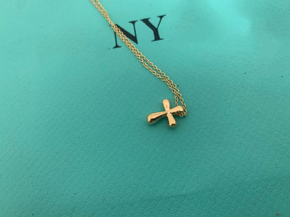 [Rose Tomorrow]CROSS PENDANT MINI BARE CROSS NECKLACE