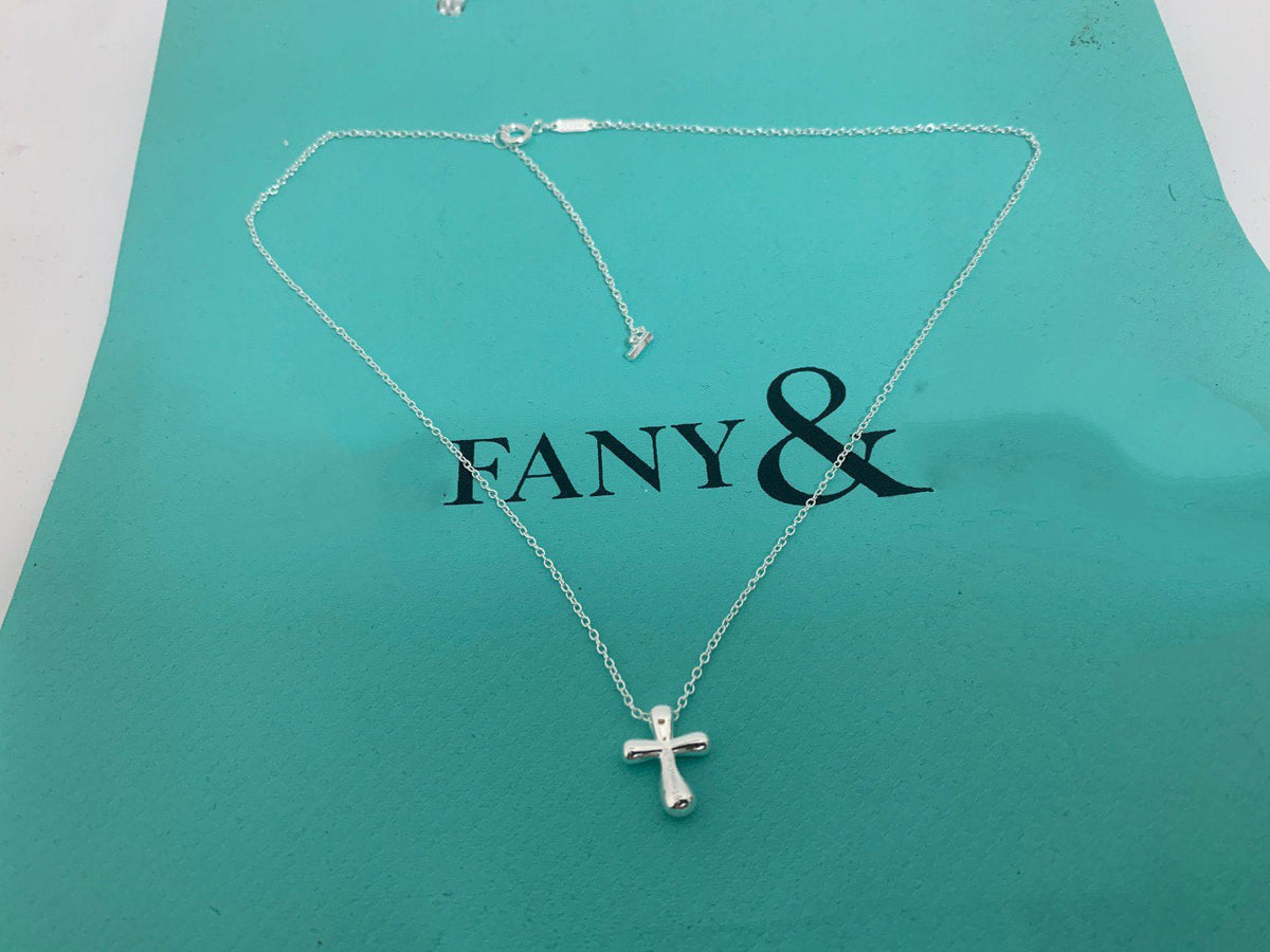 [Rose Tomorrow]CROSS PENDANT MINI BARE CROSS NECKLACE