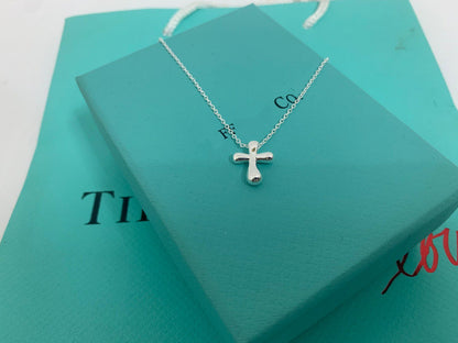 [Rose Tomorrow]CROSS PENDANT MINI BARE CROSS NECKLACE