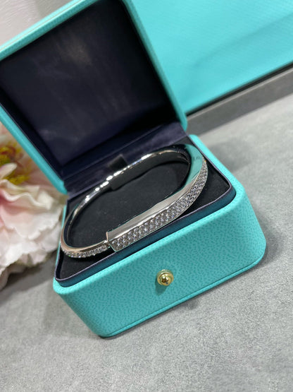 [Rose Tomorrow]LOCK BRACELET DIAMOND PAVED