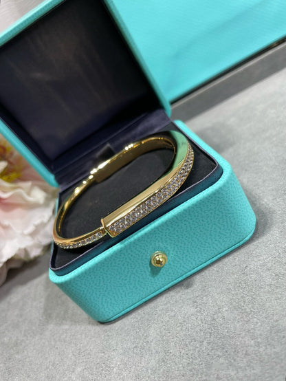 [Rose Tomorrow]LOCK BRACELET DIAMOND PAVED