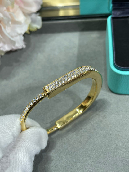 [Rose Tomorrow]LOCK BRACELET DIAMOND PAVED