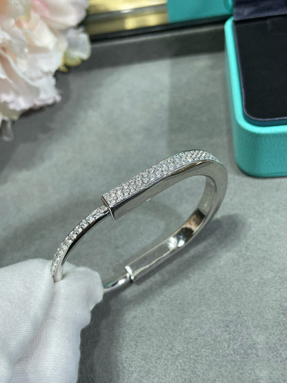 [Rose Tomorrow]LOCK BRACELET DIAMOND PAVED