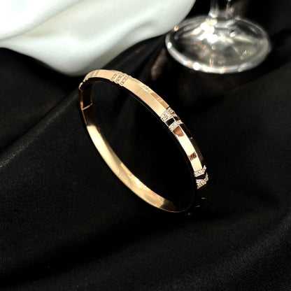 [Rose Tomorrow]ATLAS BRACELET 6MM DIAMOND PINK GOLD