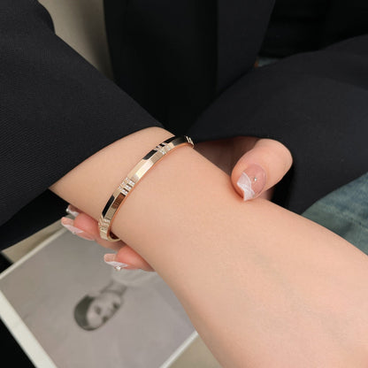 [Rose Tomorrow]ATLAS BRACELET 6MM DIAMOND PINK GOLD