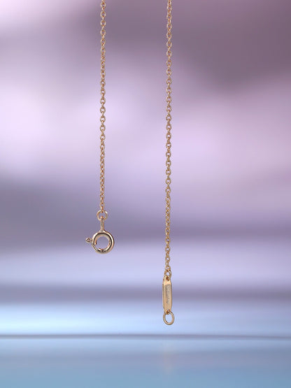 [Rose Tomorrow]BIG SMILE PEDANT PINK DIAMOND NECKLACE